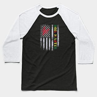 Crawfish American Flag Baseball T-Shirt